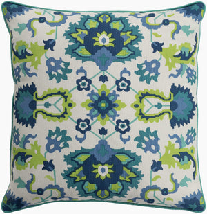 Surya Technicolor 18"L X 18"W Global-inspired Accent Pillow - Elegant, Durable Cotton Home Decor Charm Ivory Cotton,Cotton Tec005-2020d