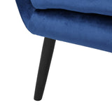 Christopher Knight Home® - Noble House - Seigfried Mid Century Navy Blue Velvet Arm Chair