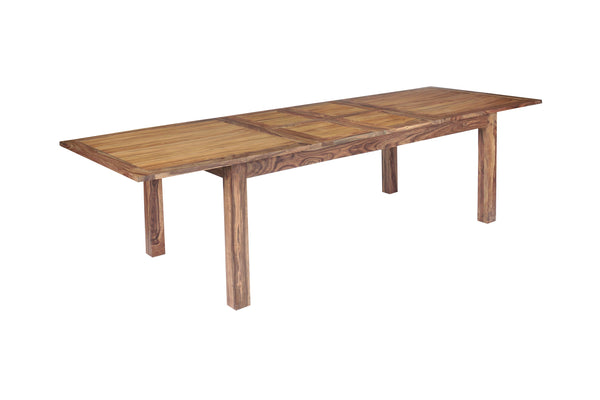 Porter Designs Porter Urban Solid Sheesham Wood Double Leaf Dining Table - Versatile Seating & Modern Style Brown Wood 07-117-01-1129