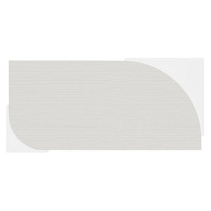 Bernhardt Bernhardt Sculptural Stratum Cocktail Table With Mist Wood Top & Fossil Faux Stone Corner Posts 325021