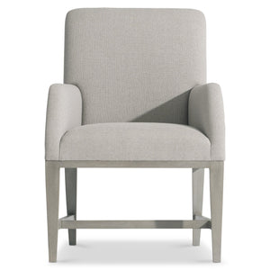 Bernhardt Bernhardt Cornelia Arm Chair — Neo-Traditional Upholstered Accent Chair, Nebbia Wood Base, Plush Comfort 331544