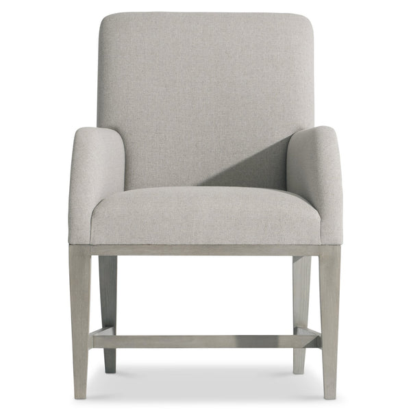 Bernhardt Bernhardt Cornelia Arm Chair — Neo-Traditional Upholstered Accent Chair, Nebbia Wood Base, Plush Comfort 331544