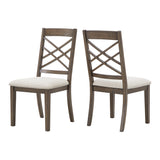 Homelegance By Top-Line Marcellino Espresso Finish Dining Chairs (Set of 2) Brown Wood