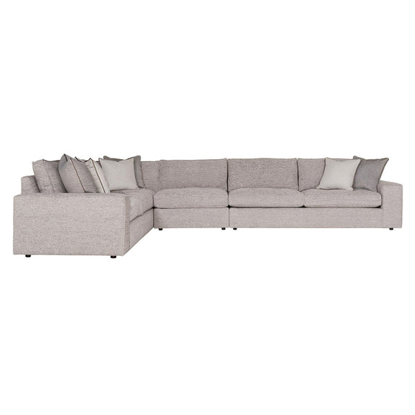 Bernhardt Bernhardt Nest Made-To-Order 4-Piece Fabric Sectional With Down Cushions, Wide Track Arms, Plush Comfort K1713