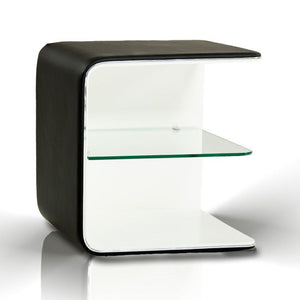 VIG Furniture Spirit Contemporary Black and White Nightstand VGEVBN007