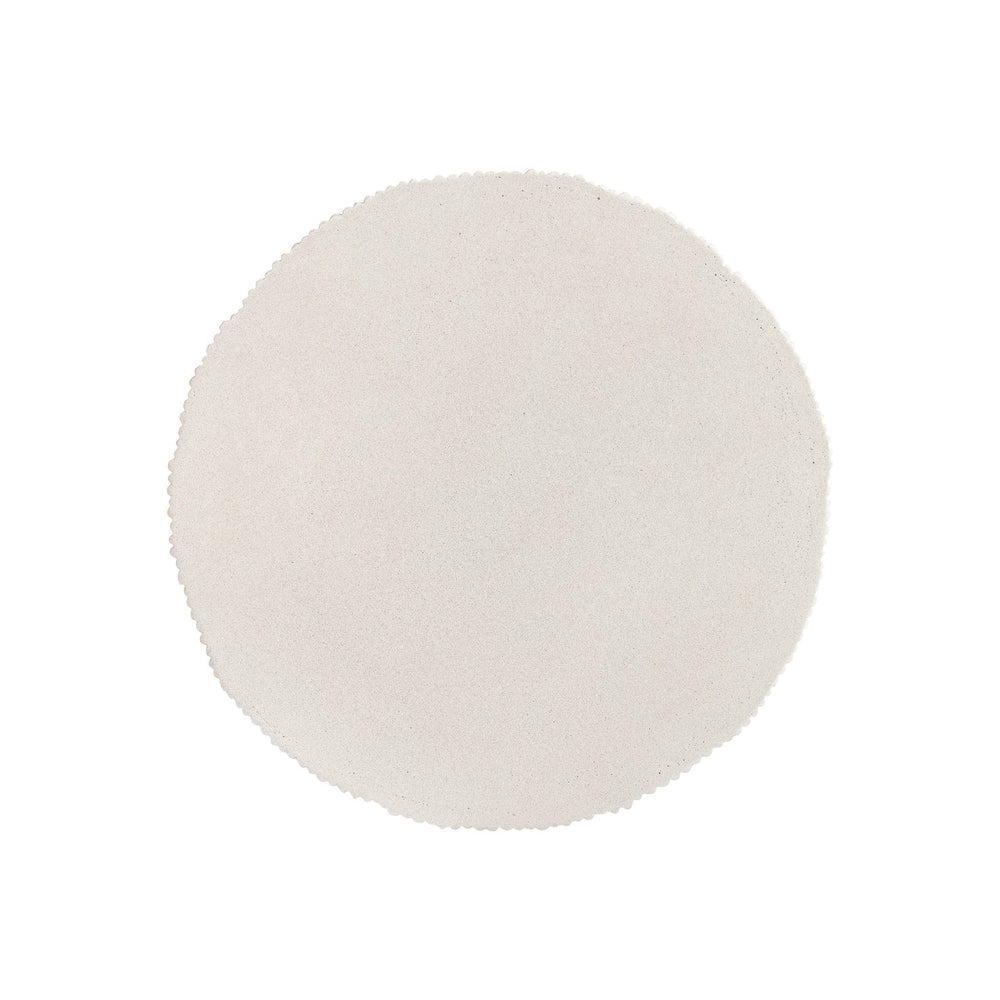 Bernhardt Bernhardt Antibes Sculptural Round Accent Table In Pumice Grc — Rustic-Modern End/Beside Table 350111