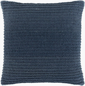 Surya Teris Handcrafted Cotton Wool Blend Square Accent Pillow for Sofa or Bedroom Decor TERS001-2020