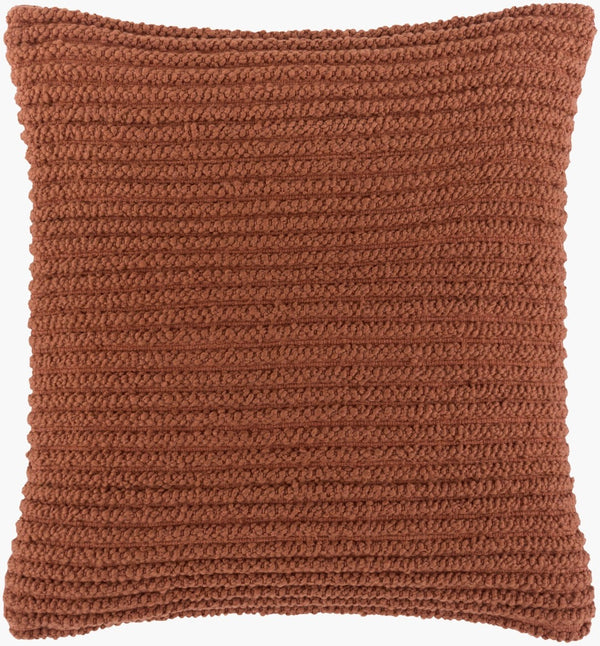 Surya Teris Handcrafted Cotton Wool Blend Square Throw Pillow for Sofa or Bedroom Decor TERS003-2020D
