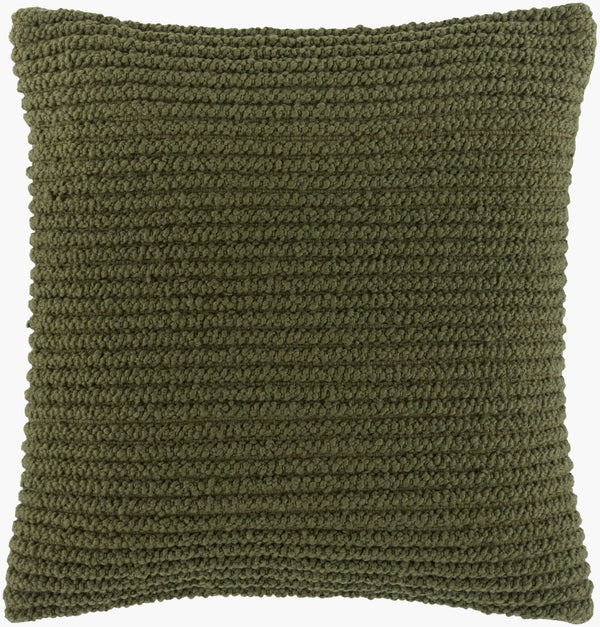 Surya Teris Square Accent Pillow Cotton Wool Blend Indian Handcraft Sofa Bed Decor TERS004-2222P