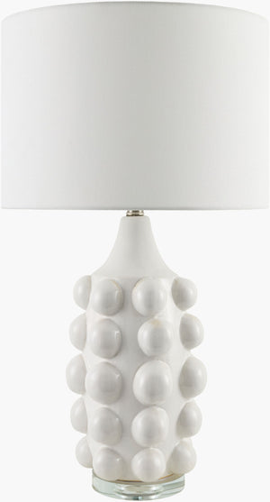 Livabliss Terravi Art Deco Metal Base Table Lamp with Linen Shade for Living Room or Bedside TERV-004