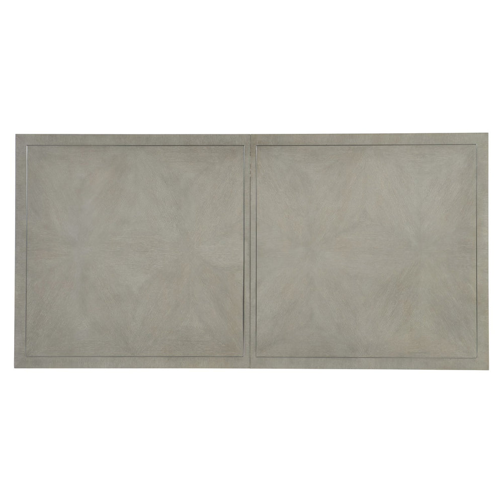 Bernhardt Bernhardt Nebbia Parquetry Dining Table With Stainless Steel Inlay, 88" Expandable Top, Octagonal Bases K1946