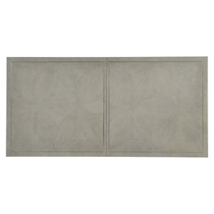 Bernhardt Bernhardt Nebbia Parquetry Dining Table With Stainless Steel Inlay, 88" Expandable Top, Octagonal Bases K1946