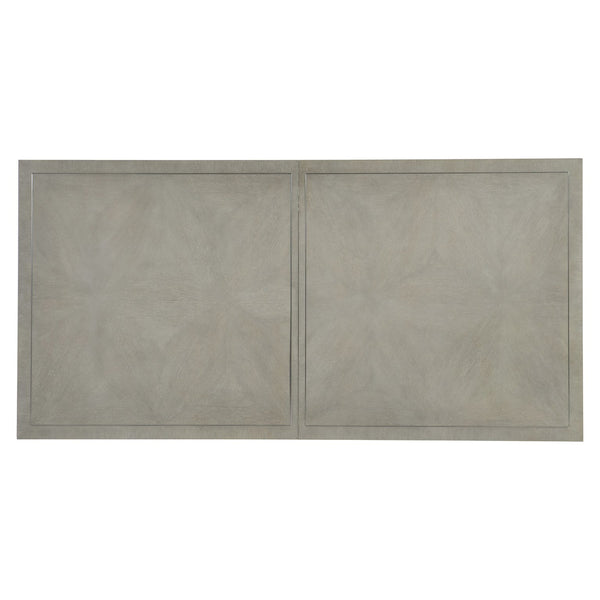 Bernhardt Bernhardt Nebbia Parquetry Dining Table With Stainless Steel Inlay, 88" Expandable Top, Octagonal Bases K1946