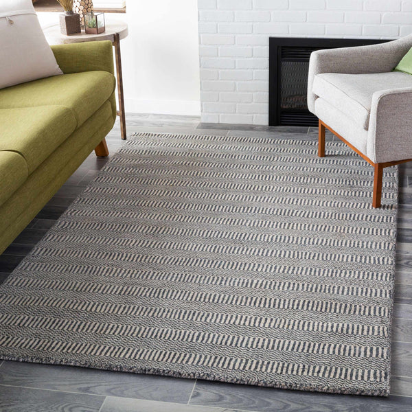 Surya Teton 2' X 3' Handmade Wool Rug - Durable, Stylish, Perfect For High-traffic Areas & Global Décor! Deep Teal Wool Tet1002-23