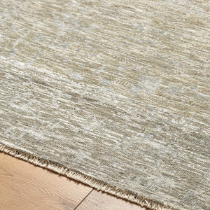 Surya Tabreez Unique 2' X 3' Handmade Wool & Viscose Rug - Elegant Traditional Design For Timeless Style Medium Gray Wool,Viscose Tez2300-23