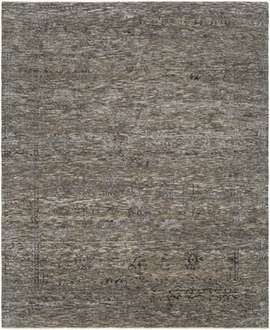 Surya Tabreez Unique 2' X 3' Handmade Wool & Viscose Rug - Elegant Traditional Design For Timeless Style Black Wool,Viscose Tez2301-810