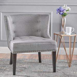 Christopher Knight Home® - Noble House - Adelina Contemporary Upholstered Accent Chair with Nailhead Trim