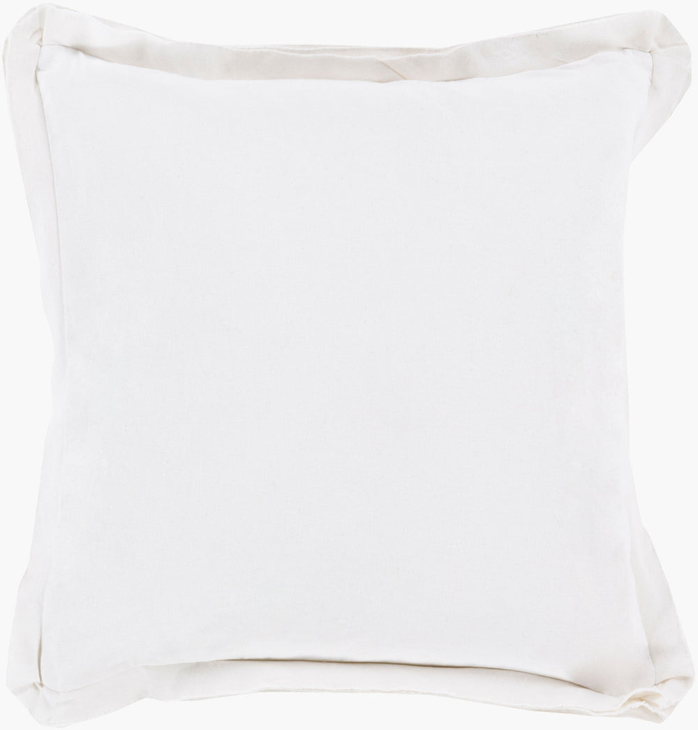 Surya Triple Flange Tf-005 18"X18" Rustic Accent Pillow - Cozy Cotton Decor For Warm Inviting Spaces Lavender Cotton Tf008-1818d