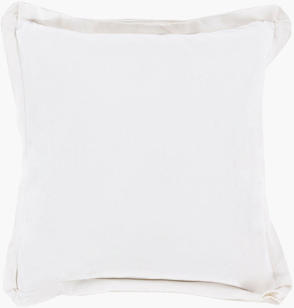 Surya Triple Flange Tf-005 18"X18" Rustic Accent Pillow - Cozy Cotton Decor For Warm Inviting Spaces Coral Cotton Tf005-2222p