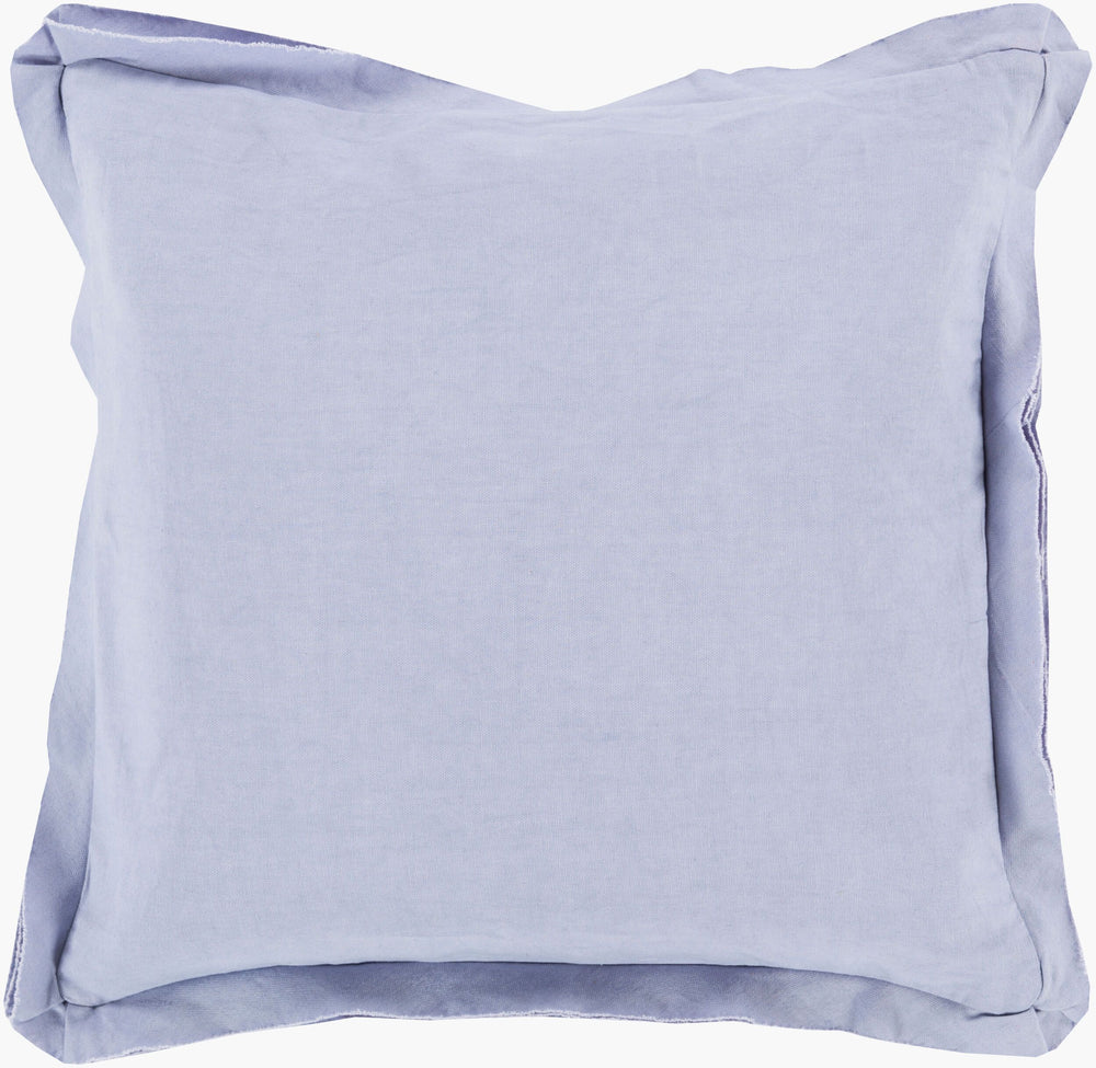 Surya Triple Flange Tf-005 18"X18" Rustic Accent Pillow - Cozy Cotton Decor For Warm Inviting Spaces Lavender Cotton Tf008-1818d