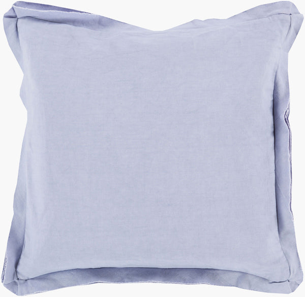 Surya Triple Flange Tf-005 18"X18" Rustic Accent Pillow - Cozy Cotton Decor For Warm Inviting Spaces Lavender Cotton Tf008-1818d