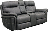 Parker House Mason - Charcoal Power Reclining Sofa Loveseat And Recliner Grey 100% Polyester (W) Mma-321ph-cha