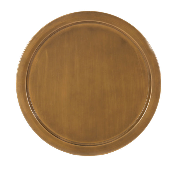 English Elm Christopher Knight Home® - METAL Hourglass Coffee Table with Brushed Antique Brown Finish, Hammered Iron Texture, Durable Edge Trim Gold 72227.00GLDBRSANT