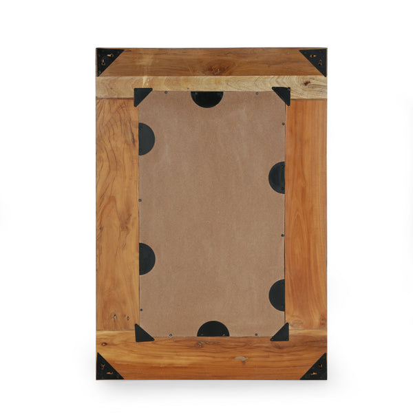 English Elm Christopher Knight Home® - MIRROR Rustic Brown Wood Wall Mirror 44x32in with 6in Depth | Farmhouse Decor, Durable Frame, Elegant Accent Piece 71749.00