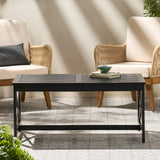 Christopher Knight Home® - Noble House - Nester Indoor Farmhouse Black Finished Acacia Wood Coffee Table