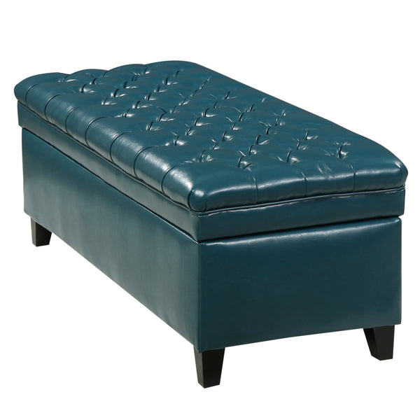 English Elm Juliana Rectangular Storage Ottoman Upholstered Lift Top for Living Room Seating 57741.00TEL