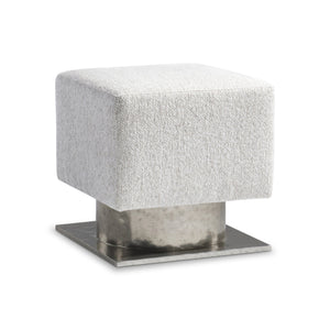 Bernhardt Bernhardt Prado Upholstered Bench In Bright Graphite — Modern Sculptural Cast-Aluminum Base, Durable Comfort 324506