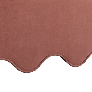 A.R.T. Furniture Lowry Accent Chair - Playful Elegance with Plush Comfort, Scalloped Base, and Versatile Style for Any Room Terracotta Rose 738514-5000AA