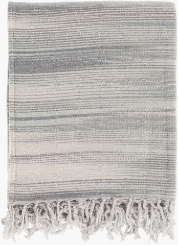 Surya Tanga Rustic Cotton Throw Blanket 50"W X 60"L - Elegant Home Decor, Spot Clean, 30-day Warranty Medium Gray Cotton,Cotton Tgn7002-5060