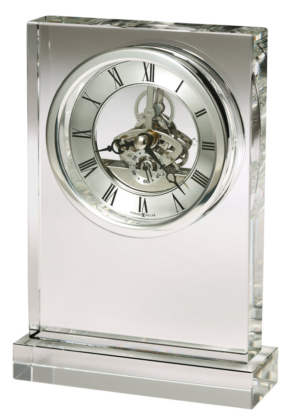 Hekman Furniture 645808 Elegant Crystal Table Clock With Quartz Movement, Polished Skeleton Design & Gift Box  Brighton Tabletop Clock 645808