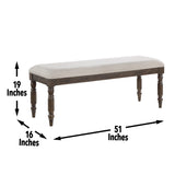 Steve Silver Hutchins Dining Bench HU500BN