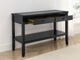 English Elm Steve Silver - Garvine - Sintered Stone Sofa Table - Black