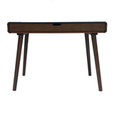 Hearth and Haven Zenithar Writing Desk with Exquisite Drawer and Rubber Wood Legs, Grey and Brown 62413.00