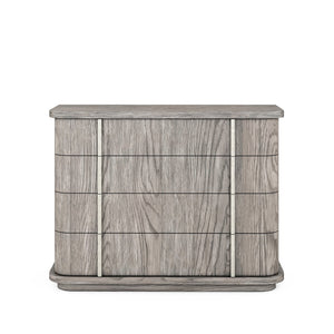 A.R.T. Furniture Vault Bachelors Chest - Stylish Mink Finish, Cedar-lined Drawers & Modern Design For Elegant Storage Gray Parawood Solids,White Oak Veneers 285158-2354