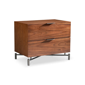 Bernhardt Bernhardt Brasea Suar Wood Nightstand with Usb Charging and Soft Close Drawers 32" W x 20" D x 26" H 394232