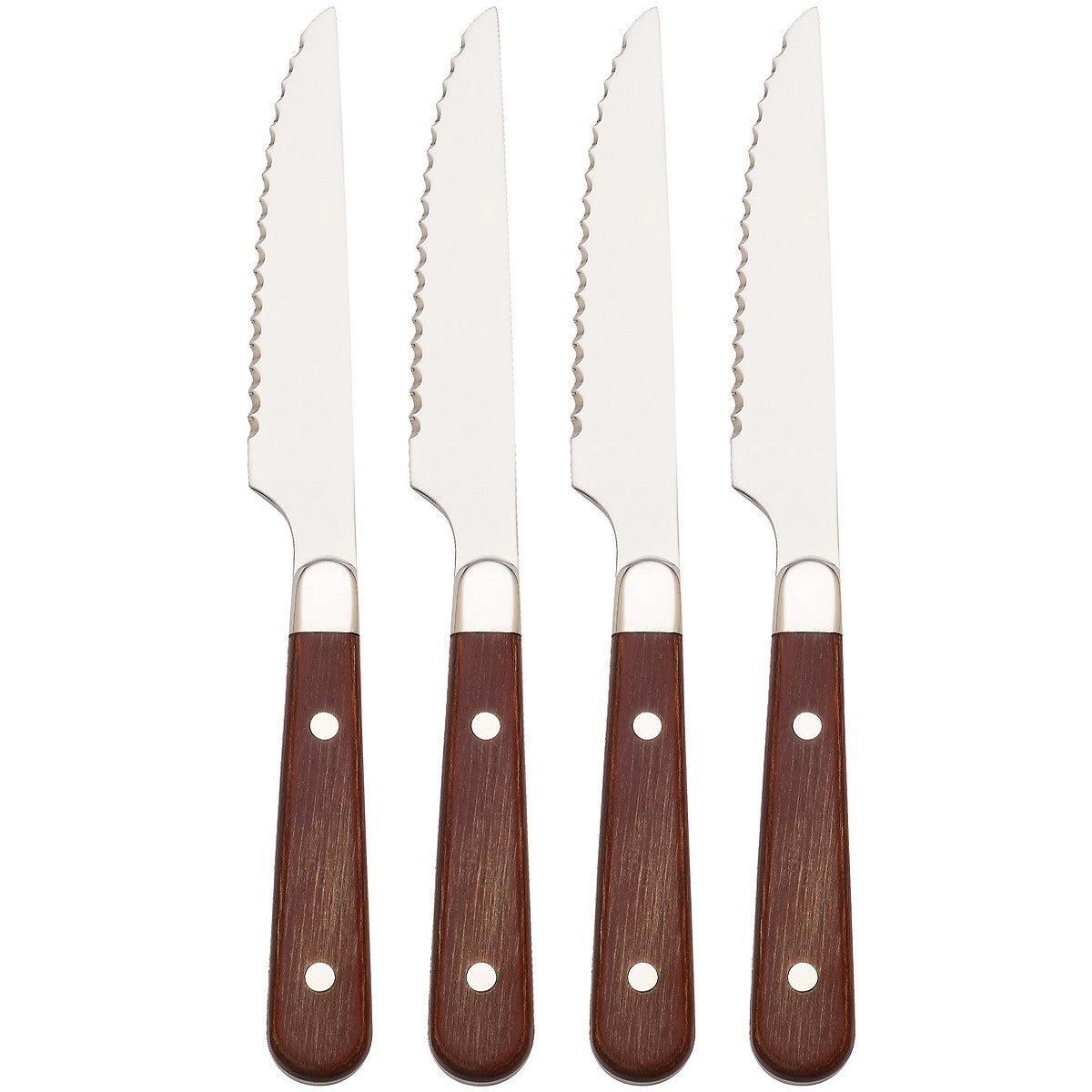 Reed And Barton Fulton Elegant 4-Piece Serrated Steak Knife Set with G