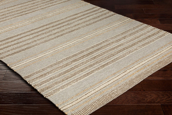 Surya Thebes Handwoven Jute Wool Flatweave Area Rug Earthy Cottage Style for Living Rooms THB1000-576