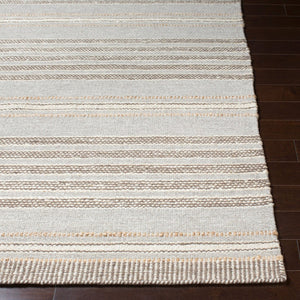 Surya Thebes Handwoven Jute Wool Flatweave Area Rug Earthy Cottage Style for Living Rooms THB1000-576