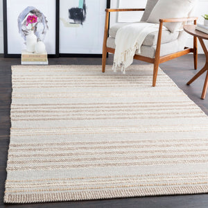 Surya Thebes Handwoven Jute Wool Flatweave Area Rug Earthy Cottage Style for Living Rooms THB1000-576