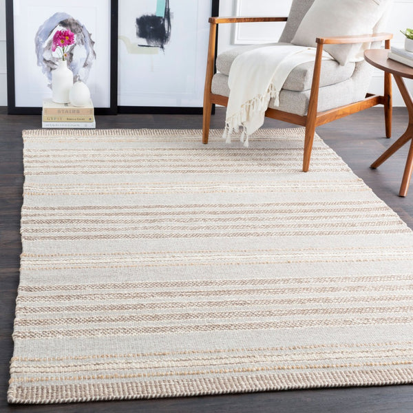 Surya Thebes Handwoven Jute Wool Flatweave Area Rug Earthy Cottage Style for Living Rooms THB1000-576