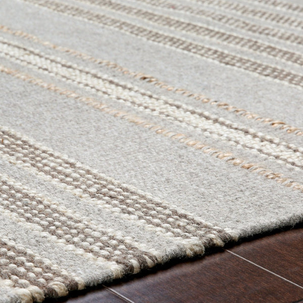 Surya Thebes Handwoven Jute Wool Flatweave Area Rug Earthy Cottage Style for Living Rooms THB1000-576