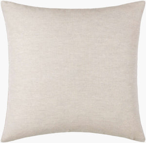 Surya Theodore Accent Pillow - 18"L X 18"W Elegant Linen & Cotton Decor For Timeless Home Charm Beige Linen,Cotton,Linen,Cotton The001-2020p