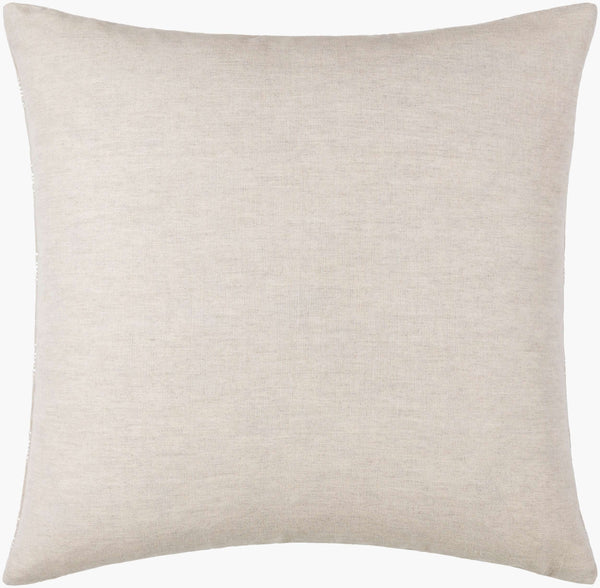 Surya Theodore Accent Pillow - 18"L X 18"W Elegant Linen & Cotton Decor For Timeless Home Charm Beige Linen,Cotton,Linen,Cotton The001-2020p