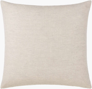 Surya Theodore Accent Pillow - 18"L X 18"W Elegant Linen & Cotton Decor For Timeless Home Charm Beige Linen,Cotton,Linen,Cotton The002-2020p