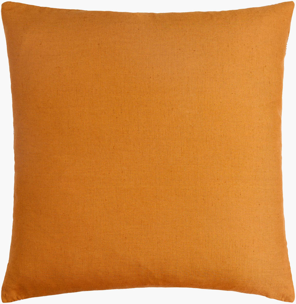 Surya Theodore Accent Pillow - 18"L X 18"W Elegant Linen & Cotton Decor For Timeless Home Charm Camel Linen,Cotton,Linen,Cotton The003-1818
