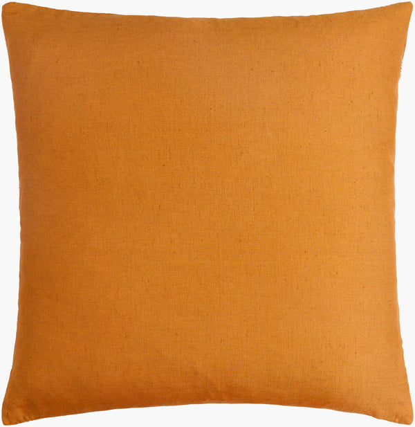 Surya Theodore Accent Pillow - 18"L X 18"W Elegant Linen & Cotton Decor For Timeless Home Charm Camel Linen,Cotton,Linen,Cotton The003-1818